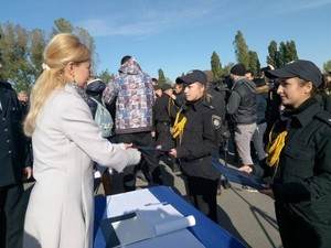 Светличная – курсантам ХНУВД: Вы должны гордо нести звание украинского полицейского