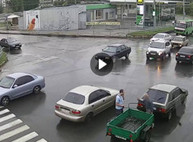 ДТП на Салтовке — виновник аварии гонялся за вторым водителем (ВИДЕО)
