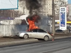 Самовозгорание «Ауди» на ул. Шевченко
