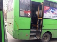 Столкновение двух маршруток на Алексеевке (ФОТО)
