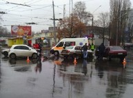 Масштабное ДТП на Салтовке – фото