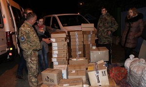 Гуманитарный груз для медиков Донбасса