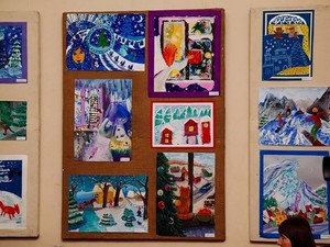 В Харькове детские картины о зиме выставили в одном музее с Репиным и Айвазовским (ФОТО)