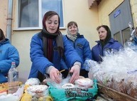 В Качановской колонии к Пасхе освятили куличи (ФОТО)