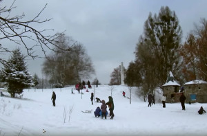 Жизнь Харькова — заснеженный парк «Юность»