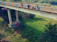 Харьков с высоты — прыжки с моста