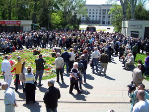 В Одессе сегодня не спокойно — акция памяти переросла в митинг (ФОТО)