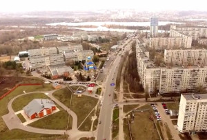 Харьков с высоты — Салтовка, ЖК «Парус»