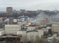 Крупный пожар в центре Харькова: горит мебельный цех (ФОТО)