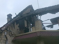 В поселке Высоком выгорел красивый дом (ФОТО)