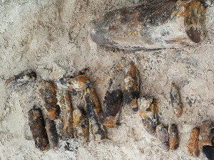 В Основянском карьере были найдены снаряды