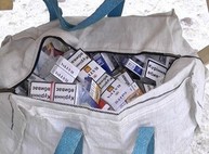 В Харькове ликвидировали точку по продаже контрафактных сигарет (ВИДЕО)
