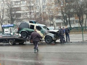 В Харькове сожгли три машины «Айдара» (дополнено, фото)
