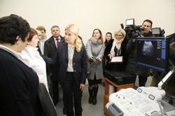Светличная передала больнице для чернобыльцев новейшее медицинское оборудование