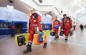В Харькове на станции метро «Исторический музей» прошли учения (ФОТО)