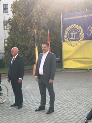 Заместитель главы ХОГА поздравил студентов университета городского хозяйства с началом учебного года