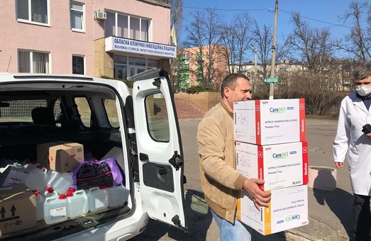Харьковская областная клиническая инфекционная больница получила помощь от предпринимателей
