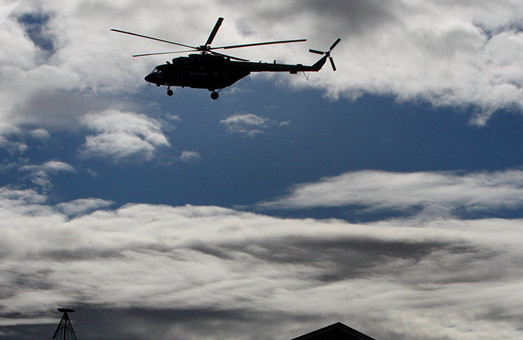 Россияне на вертолете пытались спровоцировать украинских пограничников (Видео)