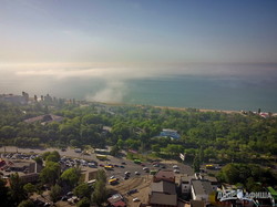 В Одессе показали с высоты Лузановку в виде узкой полосы между морем и Куяльницким лиманом (ВИДЕО)