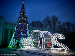 Новогоднюю Одессу показали в праздничном видеосюжете